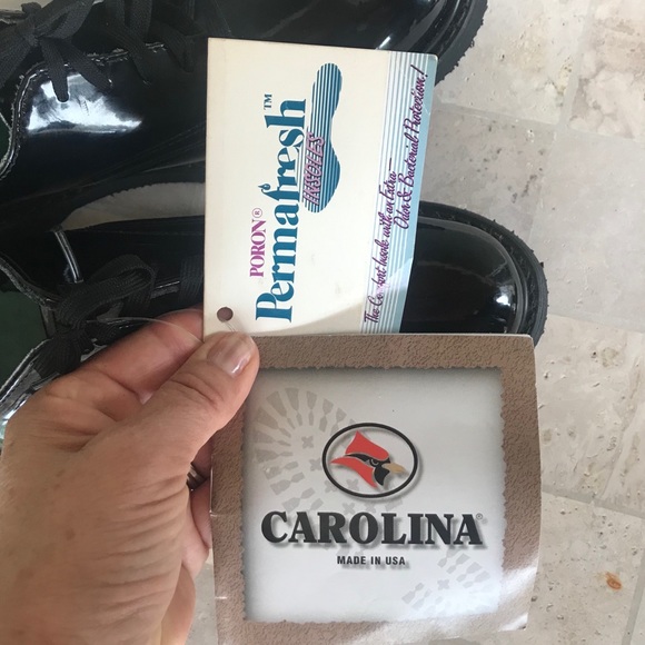 Carolina Black Steel-Toed Leather lined Shoes. - Picture 6 of 8